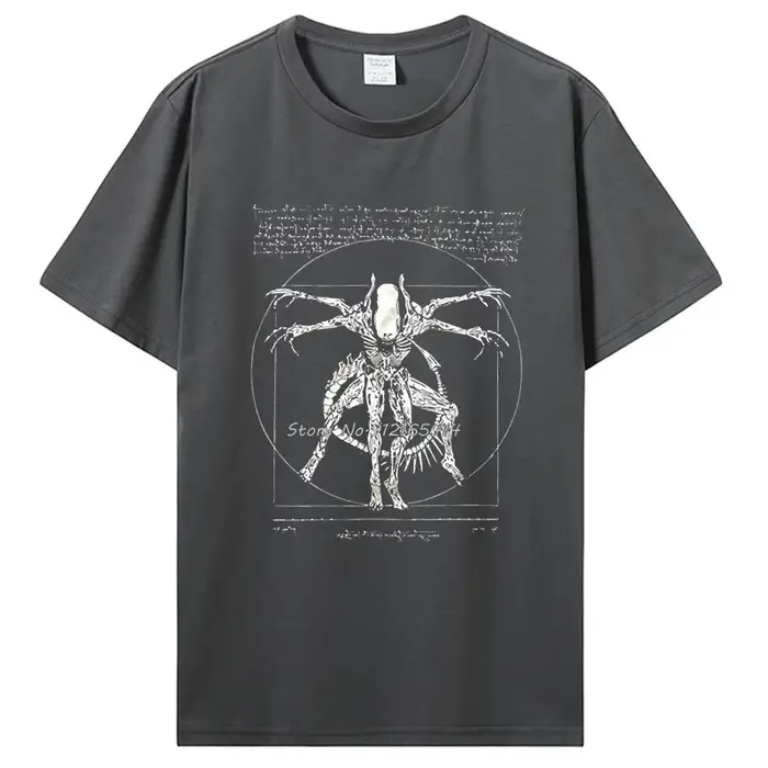 2019 marque t-shirt Homme t-shirts trucs Cool pour adolescents Da Vinci Alien