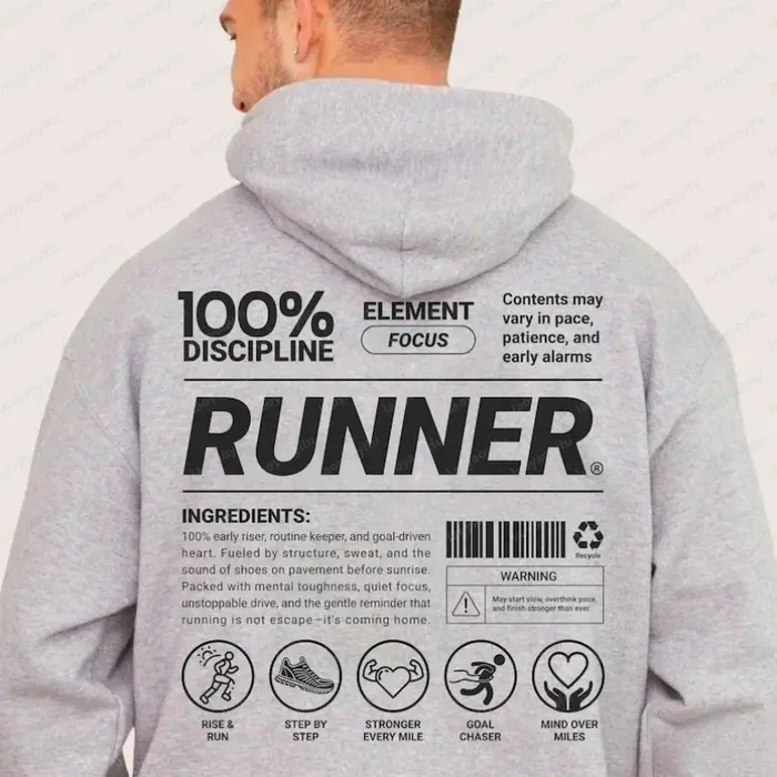 Sweat à capuche Funny Runner