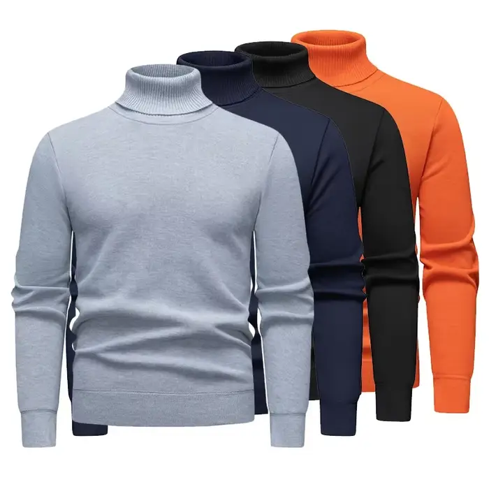 Sweat-shirt à col roulé pour hommes