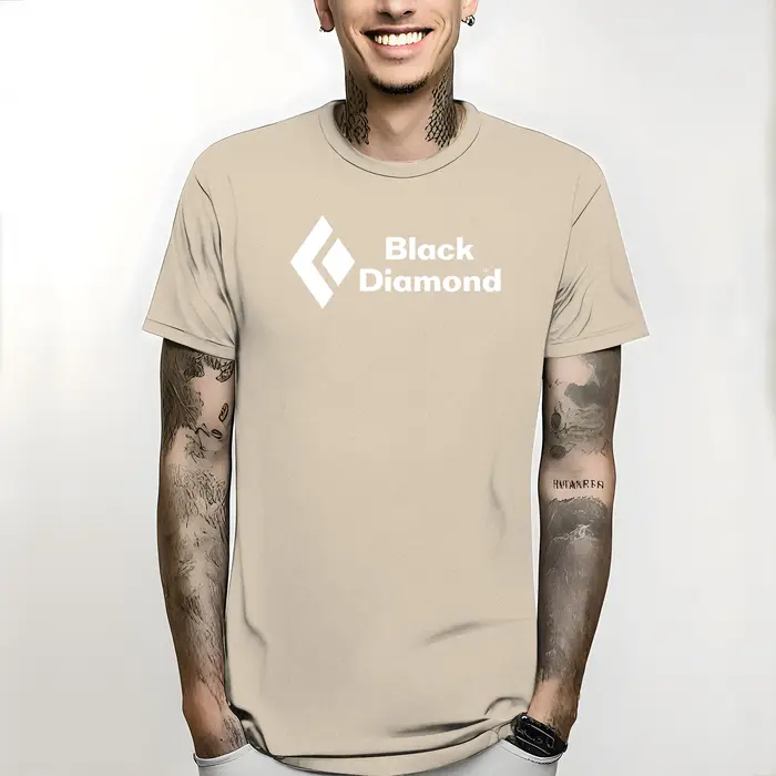 T-shirt décontracté pour homme NOUVEAU BLACK DIAMOND Ski Escalade 2024 Été Vintage Amusant Imprimé Harajuku Tee Tops 2024