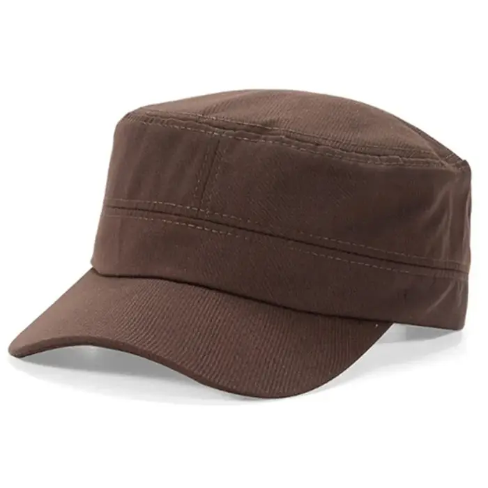 Chapeau de style cadet militaire pour hommes, casquettes unies, réglable, vintage, respirant, résist