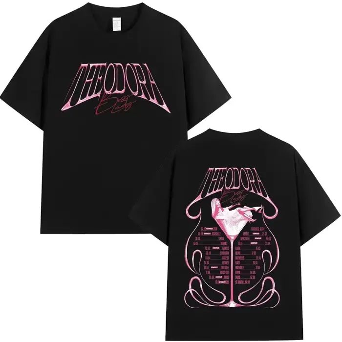 T-shirts Y2K Hip Hop pour femmes, style Rapper Theodora BOSS, pour la tournée d'album, cadeaux pour 