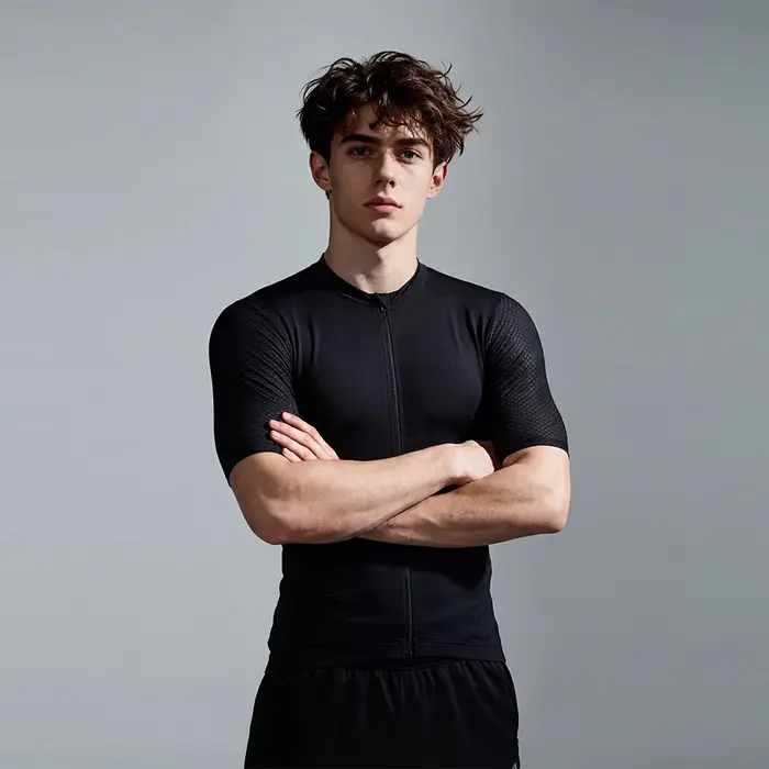 RION T-shirt à manches courtes pour hommes, sweat-shirt de sport, haut de course, vêtements de cycli