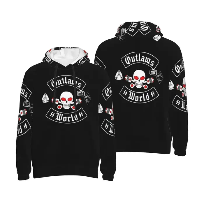 Outlaws Mc Support sweat à capuche Harajuku pull automne hiver hommes femmes sweats à manches longue