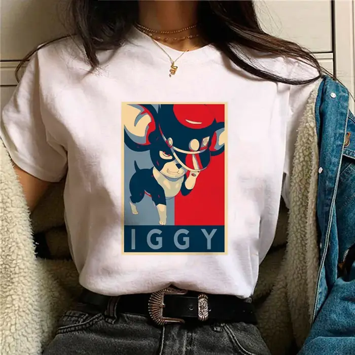 Iggie Jojo Iggy top femmes designer Y2K bande dessinée t-shirts femme harajuku