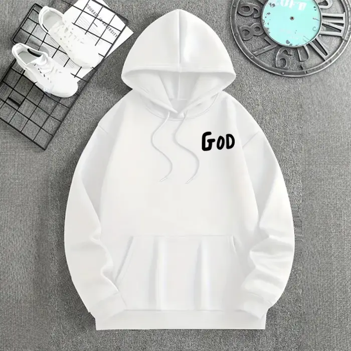 Nouveau Hoodie Imprimé Chrétien pour Hommes 2026 – Qualité Supérieure