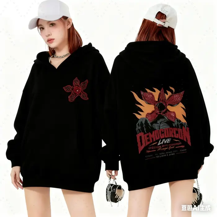 Eddie Munson The Demogorgon sweat à capuche pour hommes femmes Cannibal fleur monstre imprimé Cardig