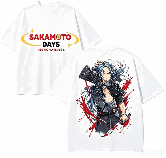 SAKAMOTO DAYS T-shirt pour amoureux de l'anime, en coton Harajuku, nouveau modèle, mode urbaine, man