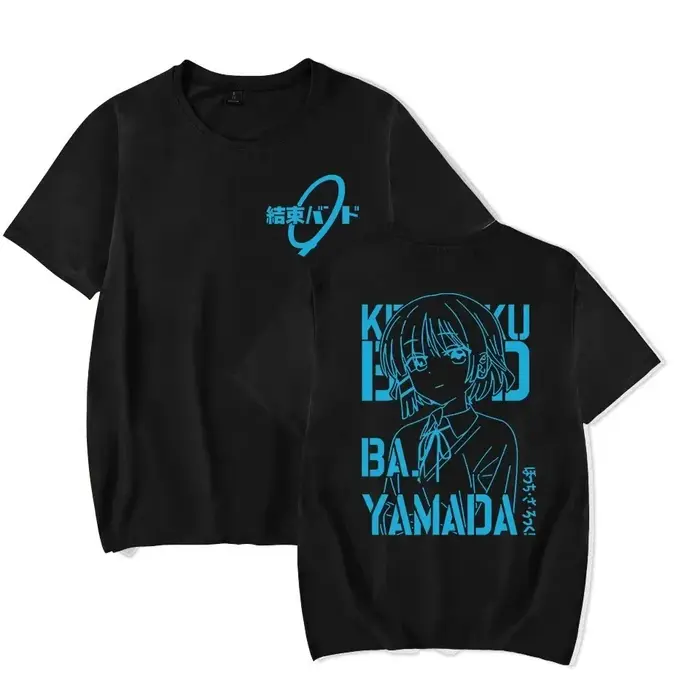 T-shirt confortable à manches courtes avec motif Hip-Hop, édition spéciale classique, Bocchi the Roc