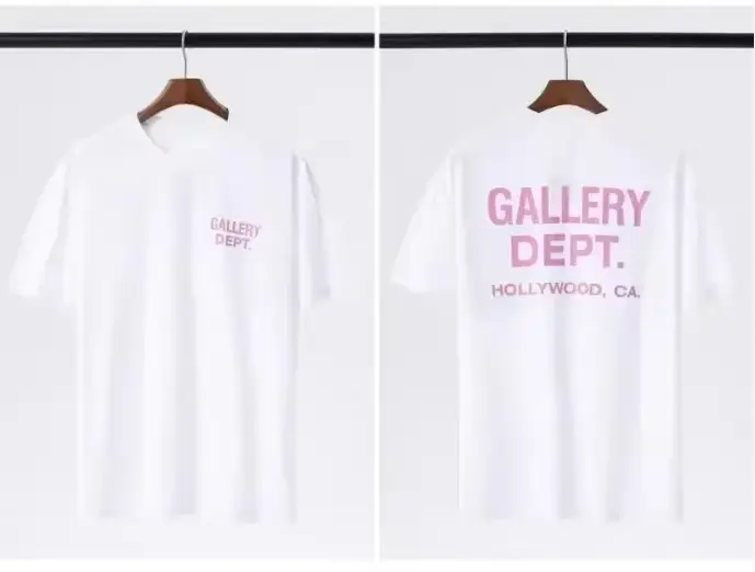 Nouveau T-shirt Homme GALLERY DEPT 2026 Imprimé Coton Grande Taille Streetwear