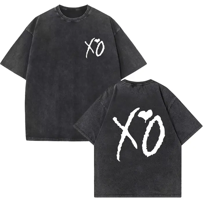 The Weeknd T-shirt lavé The Weeknd Merch unisexe décontracté Harajuku t-shirts à manches courtes