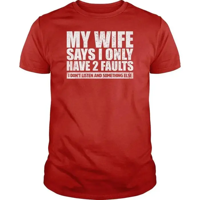 Économie à imprimé graphique My Wife SaysFunnyT-Shits