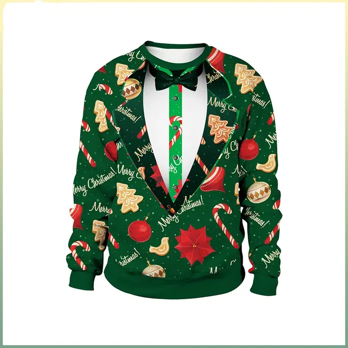 2025 sweat à capuche arbre de noël hommes/femmes haute qualité impression 3D sweats