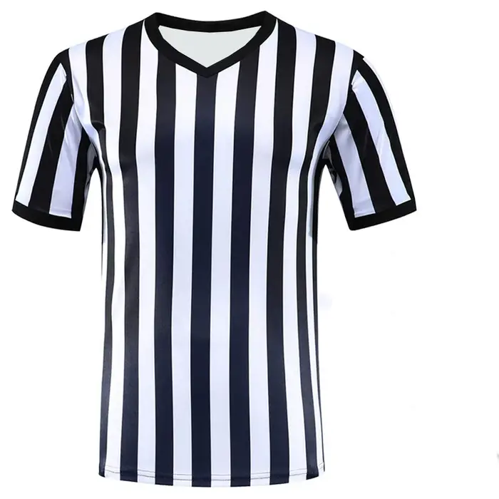 T-shirt de sport vintage noir et blanc pour femme et homme, maillot d'arbitre des années 90, Cliff K