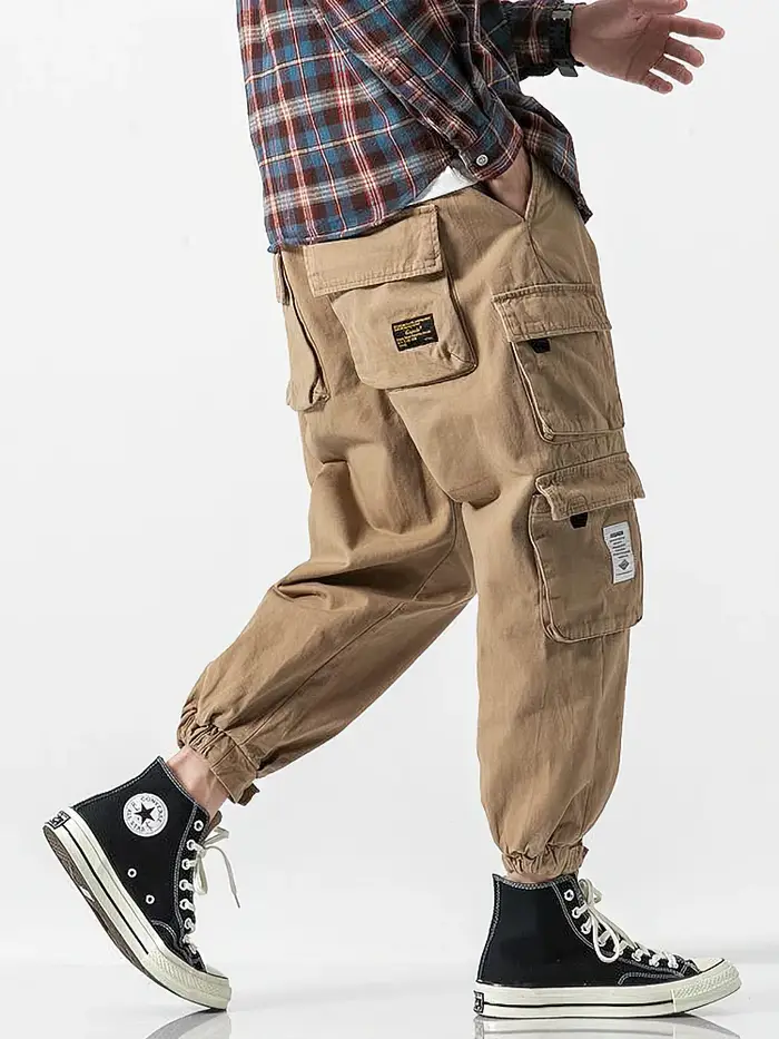 Pantalon cargo jogger streetwear coréen pour homme