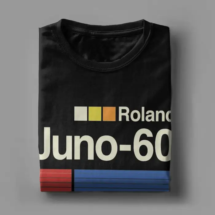 Hommes Juno 60 Horizontal Roland T-Shirt coton vêtements nouveauté à manches courtes col rond
