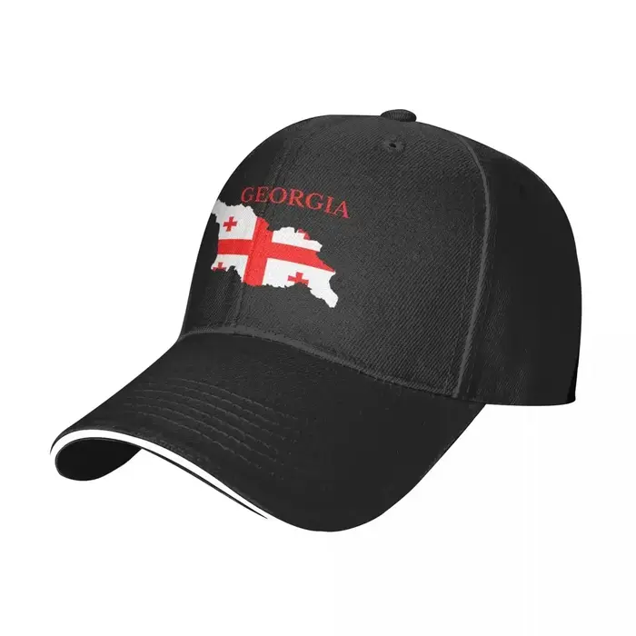 Casquette de baseball de l'État de Géorgie, motif drapeau et carte, pour l'été, la chasse, le campin