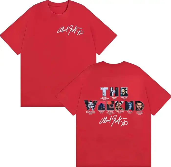 T-shirt The Weeknd Hurry Up Tomorrow Album Cover 2026 pour homme, vêtement décontracté à manches cou