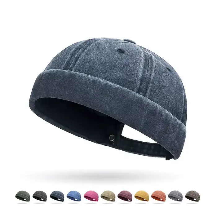 Casquette Docker en coton Wasic vintage pour hommes et femmes