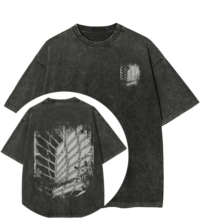 T-shirt en coton imprimé anime, style rétro, vêtements décontractés d'été pour hommes et femmes, Att