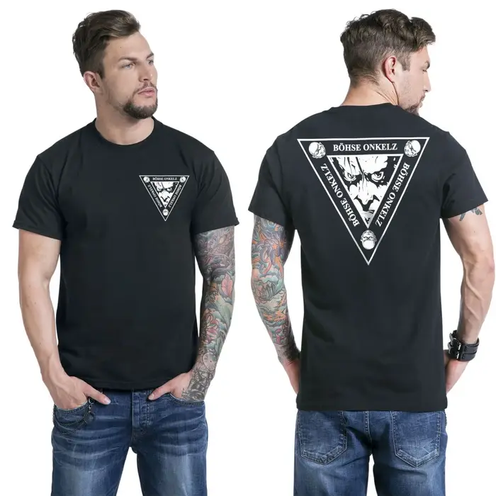 T-shirt en coton graphique Hot Böhse Onkelz unisexe, manches courtes, tendance, marque de luxe, déco