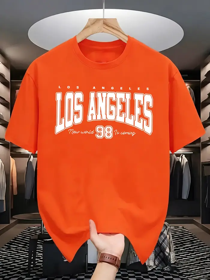 T-shirt Los Angeles New World Is Coming pour hommes