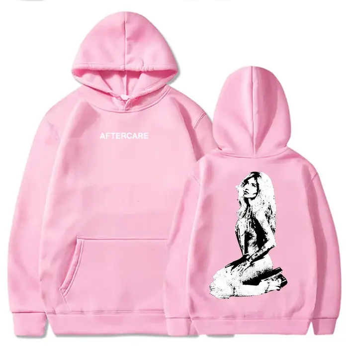 AFTERCARE strass Photo sweat à capuche Nessa Barrett chanteur impression sweats femmes vêtements à manches longues unisexe Streetwear sweats à capuche