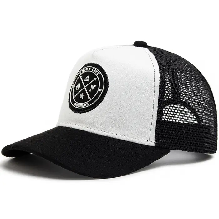 Casquette de baseball en cuir circulaire pour homme et femme