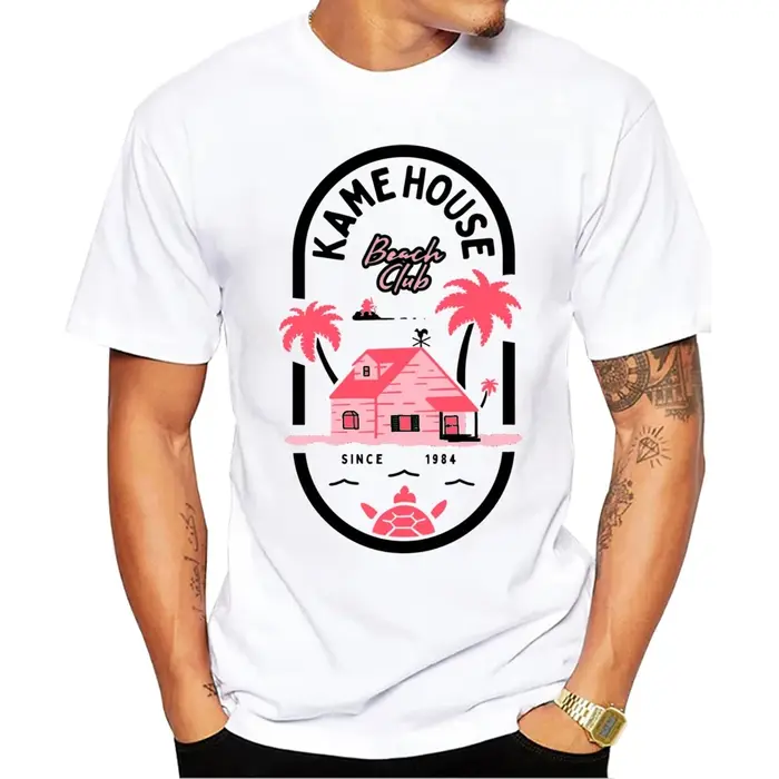 T-Shirt à Manches Courtes et Col Rond pour Homme
