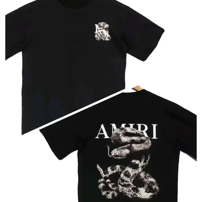 T-shirt décontracté unisexe à manches courtes, motif serpent, léger et tendance, collection été 2026