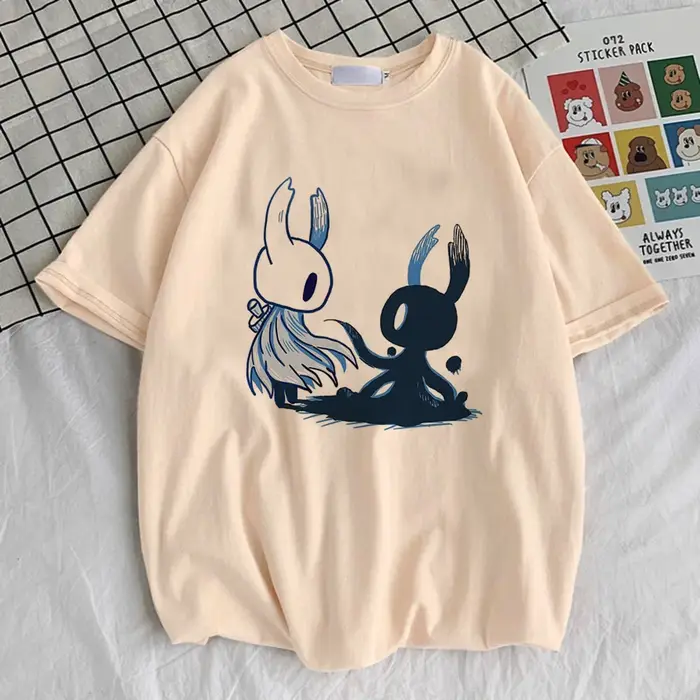 Hollow Knight t-shirt adolescent hip hop rétro numérique Punk t-shirt Vintage femmes Punk anime