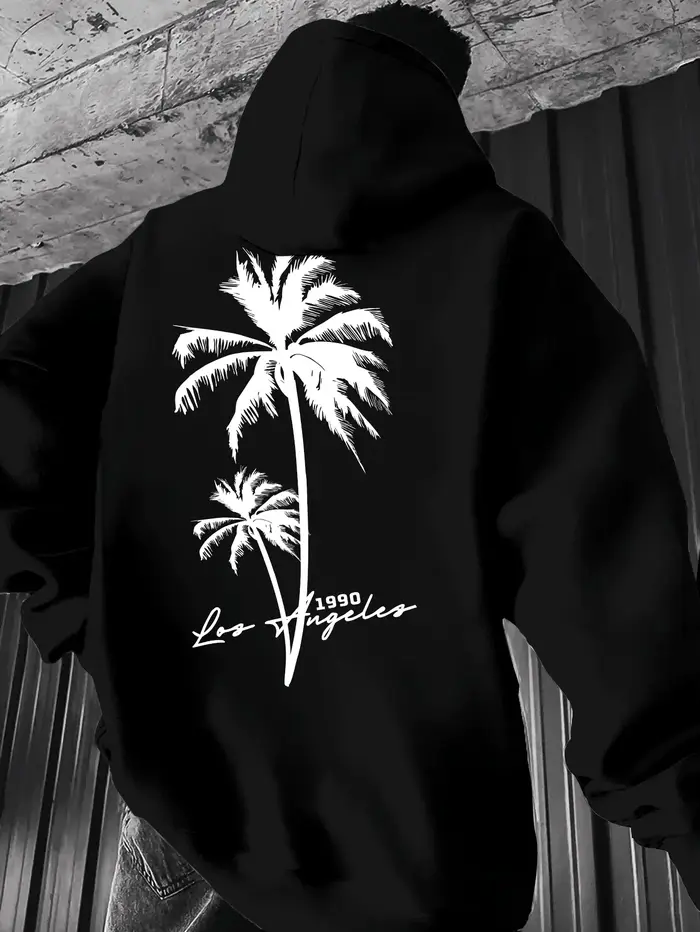 Sweat à capuche tendance pour hommes avec des éléments représentant des cocotiers