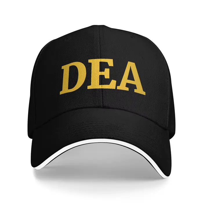 Casquettes de baseball DEA Logo US Federal Interdiction Agency, style hip-hop, casquette sandwich, u