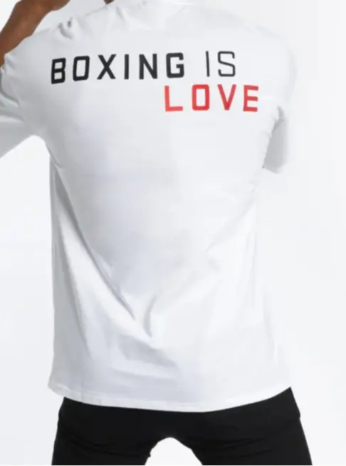T-shirt unisexe « Boxing Is Love » en coton surdimensionné, nouvelle collection été 2026, 100 % coto