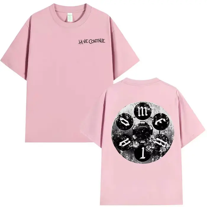 Rappeur La Vie continuer Maes Album 2025 Merch t-shirts hommes Hip Hop Style rétro T-shirt à manches courtes pur coton