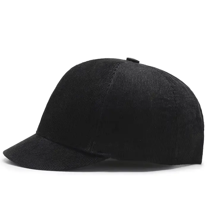 Casquette de baseball brodée en velours côtelé pour hommes et femmes