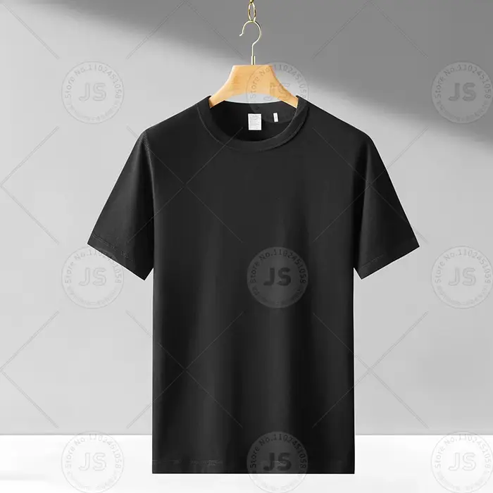 T-shirt en coton à manches courtes, Logo publicitaire personnalisé, chemise de groupe en coton, soli