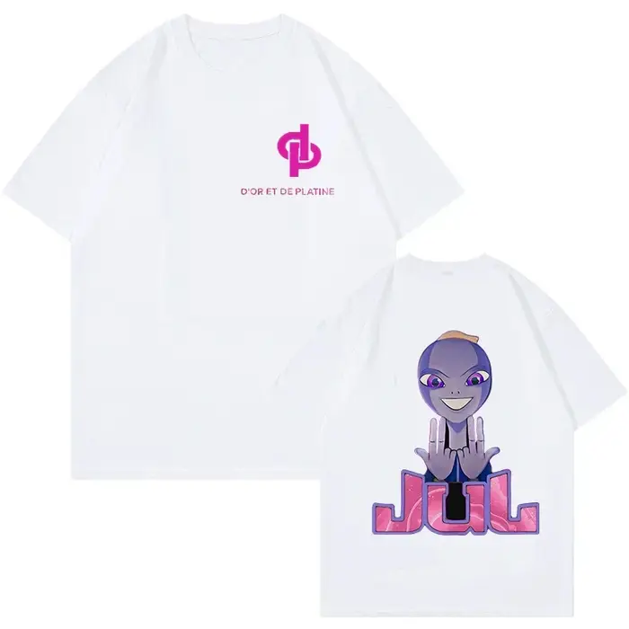 Rappeur Jul graphique Vintage T-shirt hommes femmes mode Hip-hop T-shirt drôle été à manches courtes
