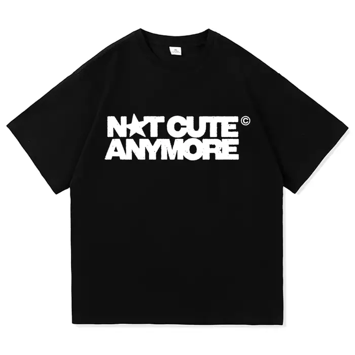 ILLIT Not Cute Anymore Album T-shirt Mode Homme/Femme Vêtements Harajuku Hauts de Qualité Supérieure T-shirts en Coton Tees Vintage