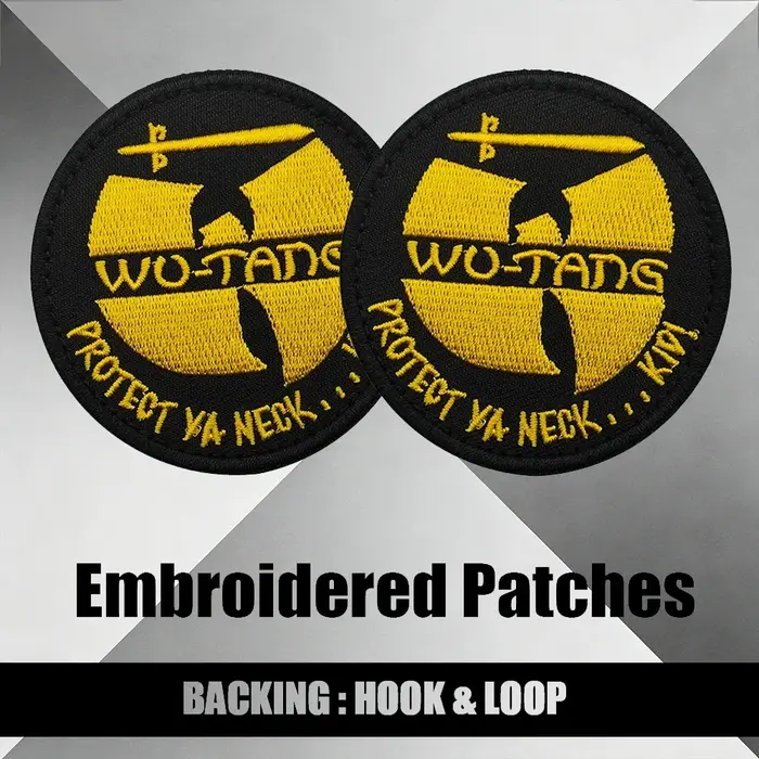 Patch en tissu classique Hip-Hop Wu-Tang Clan