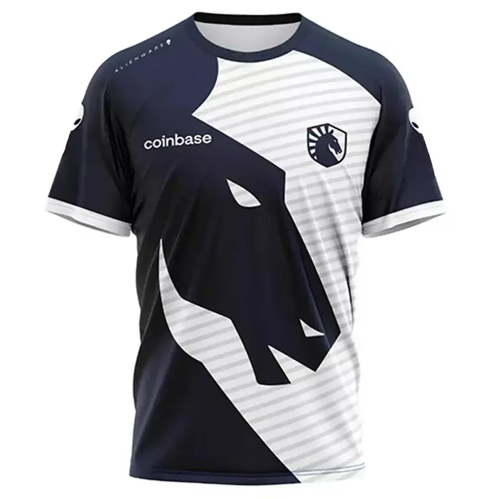 Nouveau T-shirt personnalisé pour homme, respirant, à manches courtes, pour fans de l'équipe Liquid,