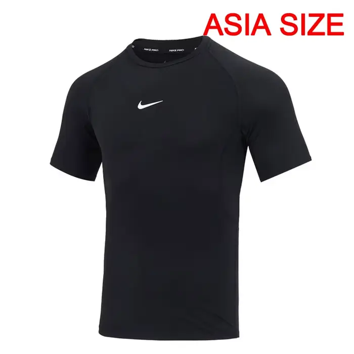 NIKE-T-shirt manches courtes homme, original, M distillé DF TIGHT TOP SS, Sportedly
