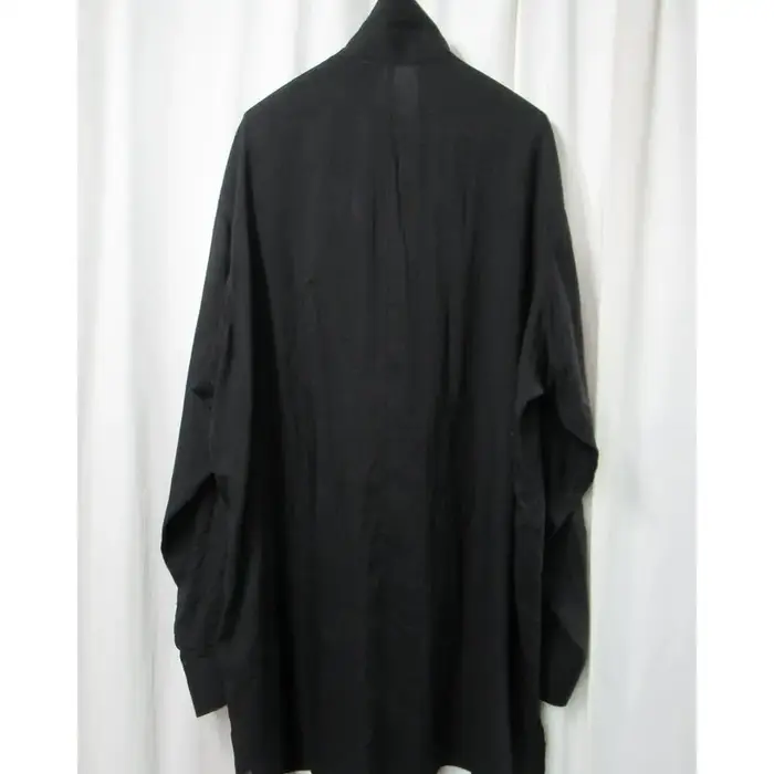 YAMAMOTO ® Chemise japonaise minimaliste à col montant pour hommes