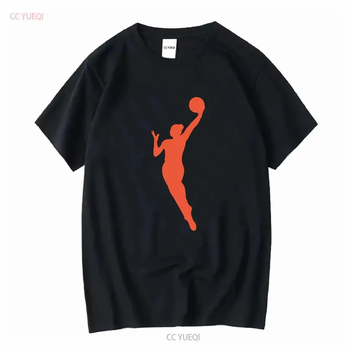T-shirt en coton épais WNBA joueur orange seulement vintage lavé légèrement doux vêtements de créateur de mode homme unisexe polyvalent