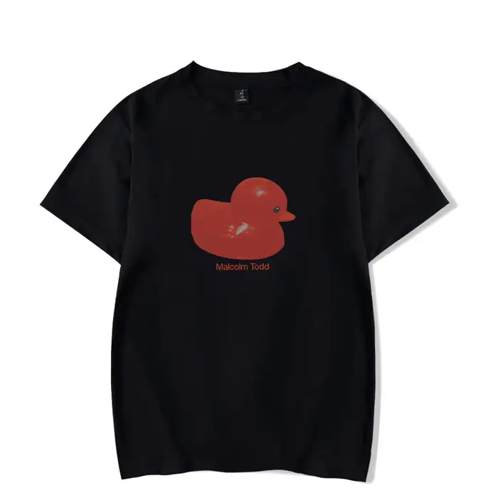 Malcolm Todd Duck Tee T-shirt unisexe décontracté à manches courtes et col rond pour tenue de rue qu