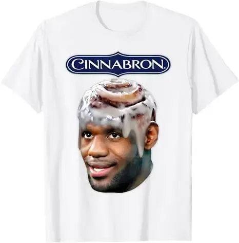 Cinnabron Meme T-Shirt drôle mode homme vêtements de rue à manches courtes disant