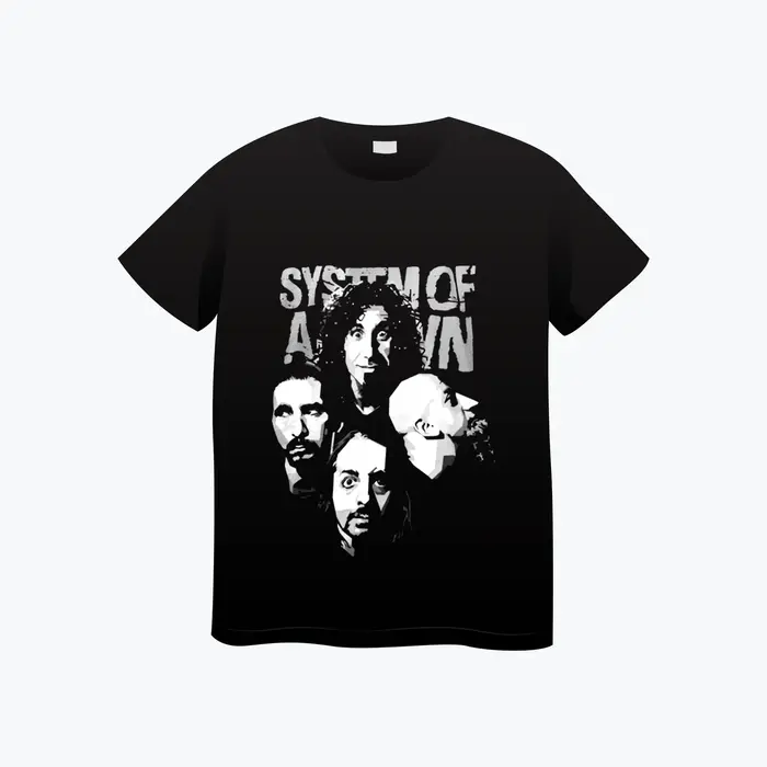 Système d'un groupe vers le bas T-shirt coton doux été T-shirt hommes femmes mode T-shirt femme Rock
