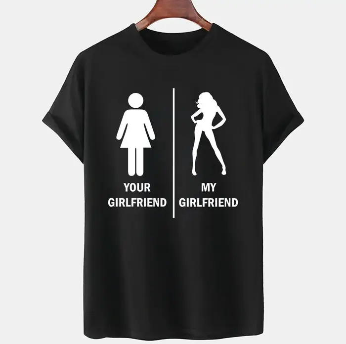 T-shirt graphique humoristique pour homme, haut gothique, hip hop, Harajuku, Ulzzang, votre petite a