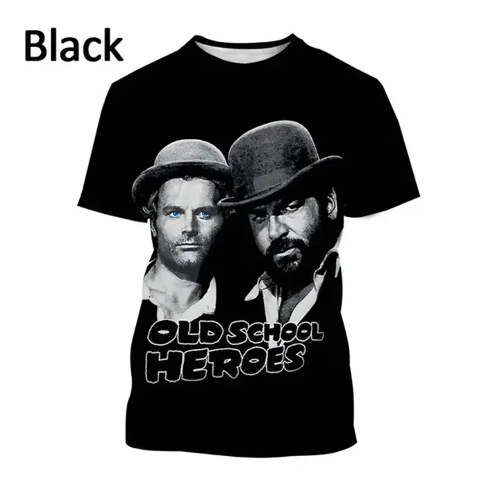 Bud Spencer Terence Hill T-shirts graphiques pour hommes T-shirt de jeu vêtements pour femmes Haraju