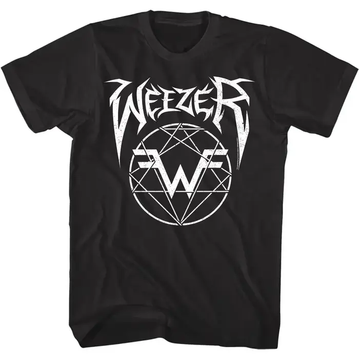 T-shirt pour homme avec logo métallique Weezer, tendance de la mode Y2K, vêtements pour homme, t-shi